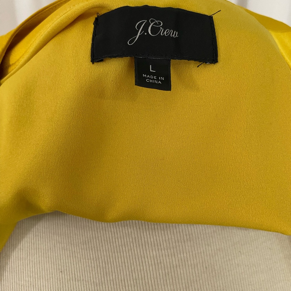 J. Crew Mustard Yellow Wrap Midi Dress - Picture 4 of 4